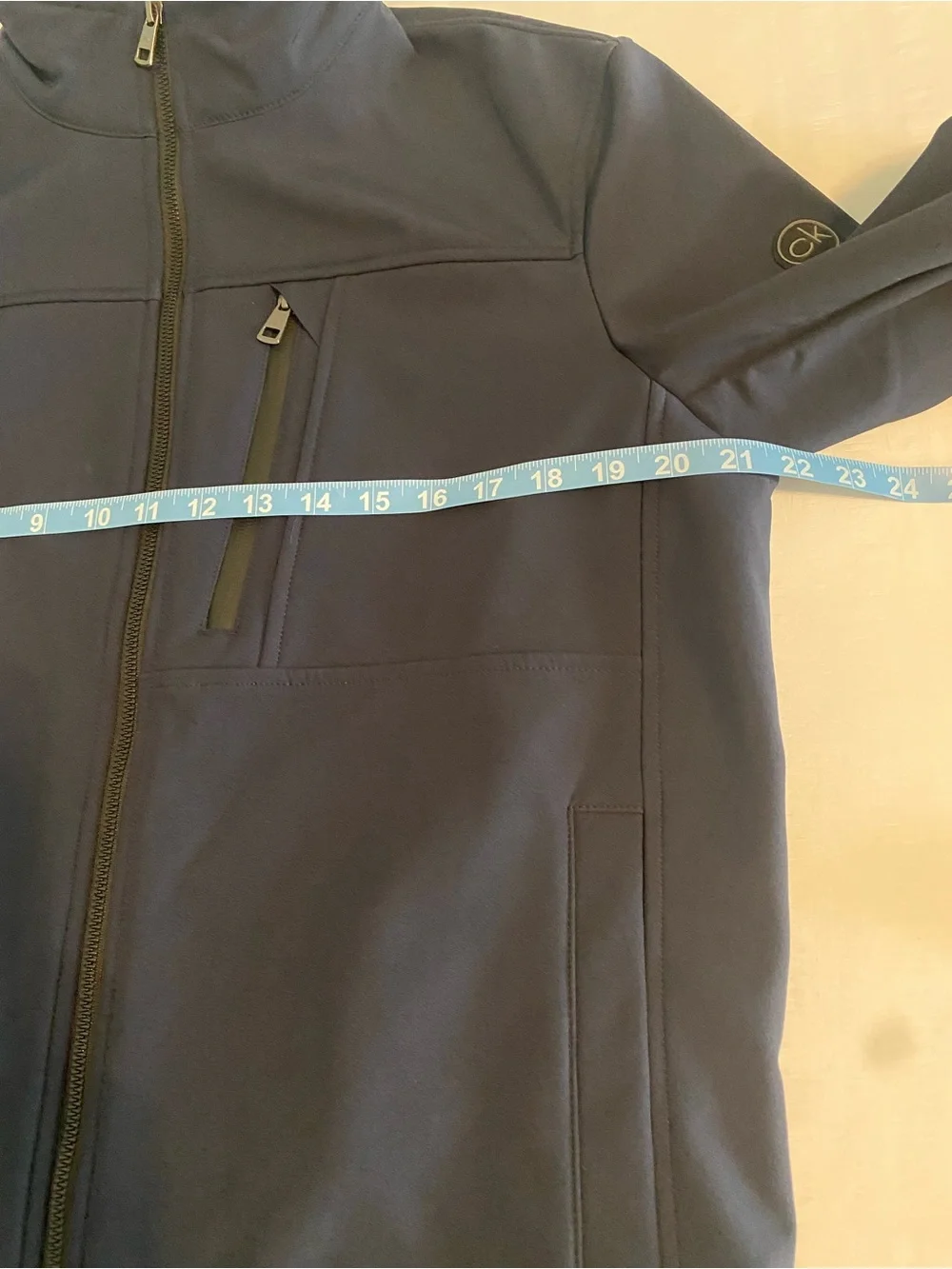 Calvin Klein Navy Utility Softshell Jacket - Picture 13 of 13